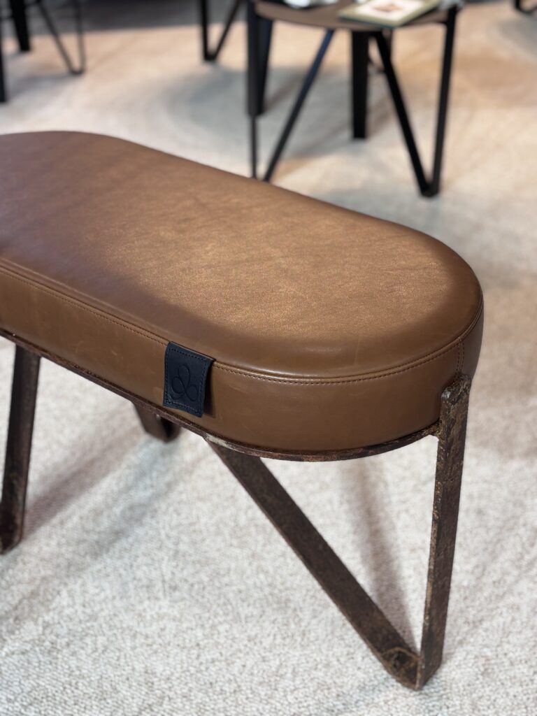 Banc design plongé dans les marais salants