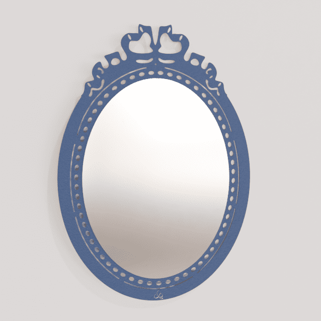 Miroir Louise bleu
