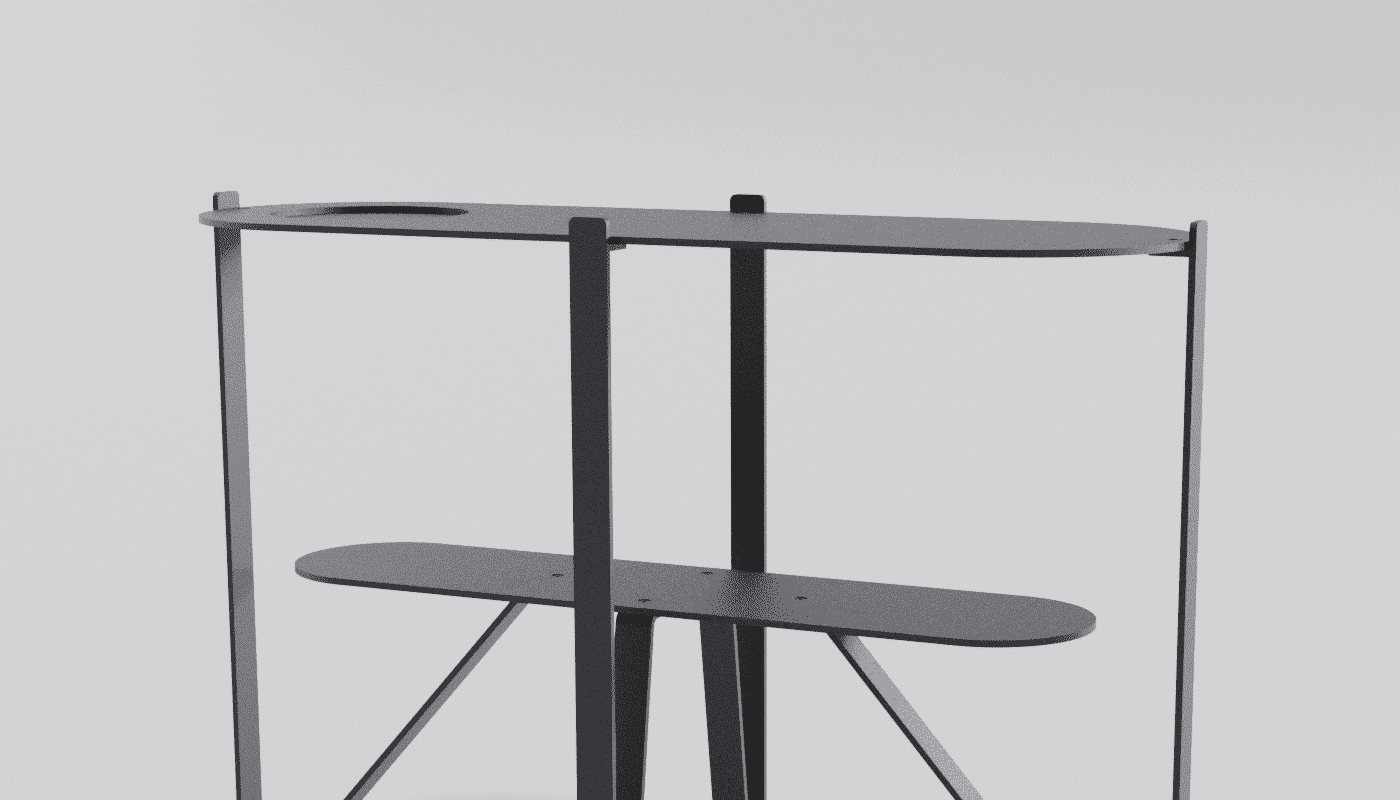 Console design de couleur noir