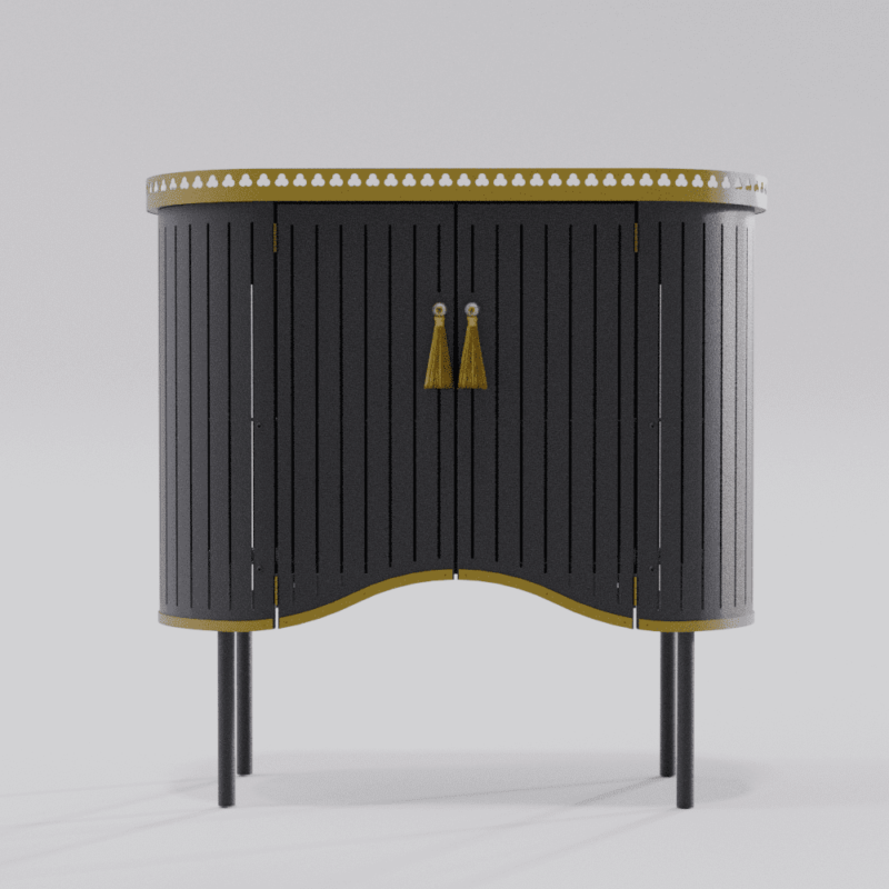 Buffet noir de la nouvelle collection Louis Truc