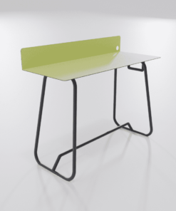 Bureau design Mary avec revêtement naturel écologique et upcyclé de couleur vert pop