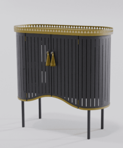 Buffet contemporain noir de la collection Louis Truc