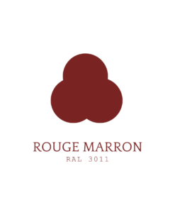 Couleur rouge marron proposée dans les teintes du mobilier de Maison Benoît maltier