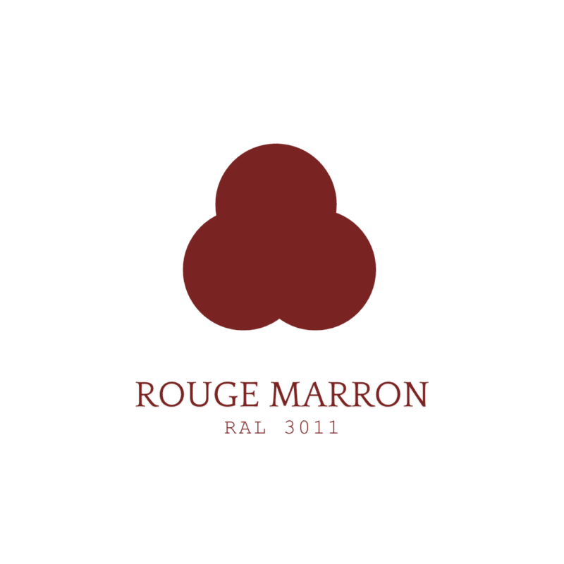 Couleur rouge marron proposée dans les teintes du mobilier de Maison Benoît maltier